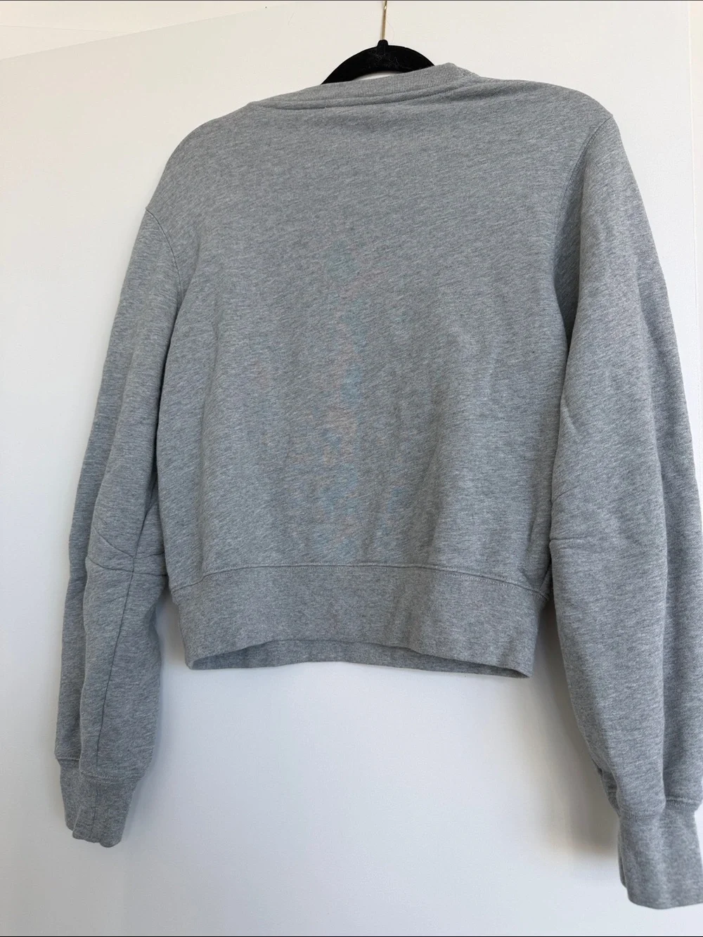 Burberry Grey Crewneck with Signature Check Motif